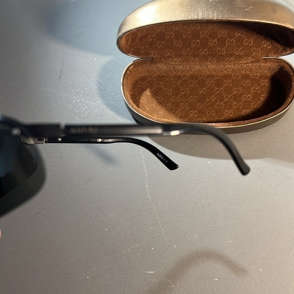 Authentic Gucci 1891/S Rimless Sunglasses Gray Blk Silver Haardware W Gucci Case - Picture 15 of 15